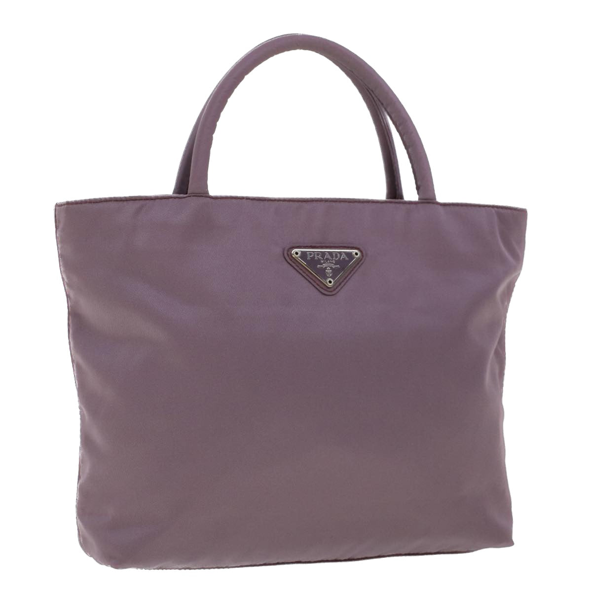 PRADA Hand Bag Nylon Purple Auth cl574