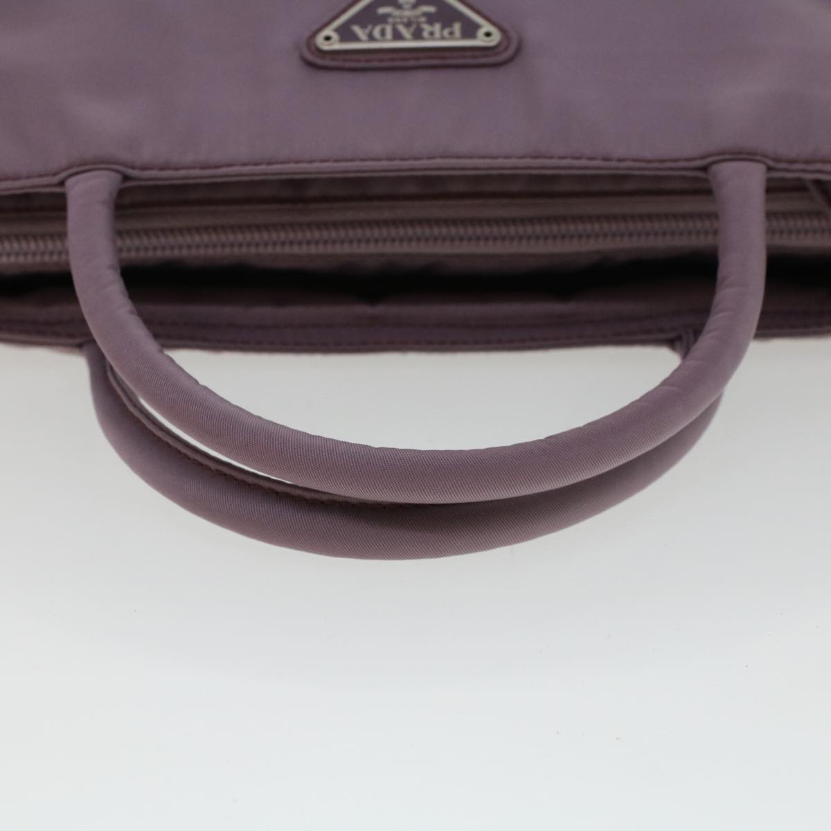 PRADA Hand Bag Nylon Purple Auth cl574