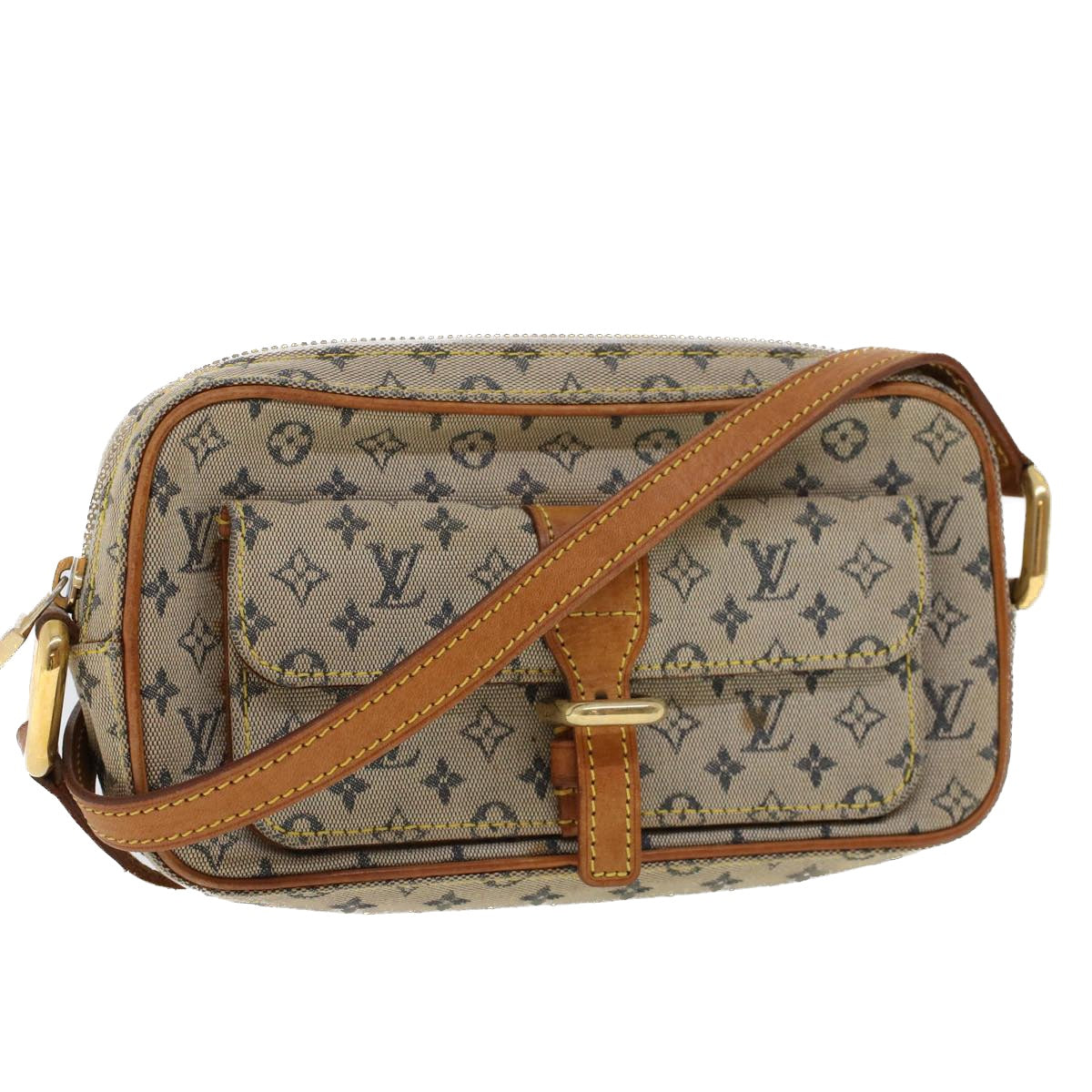 LOUIS VUITTON Monogram Mini Juliet MM Shoulder Bag Blue M92004 LV Auth cl575