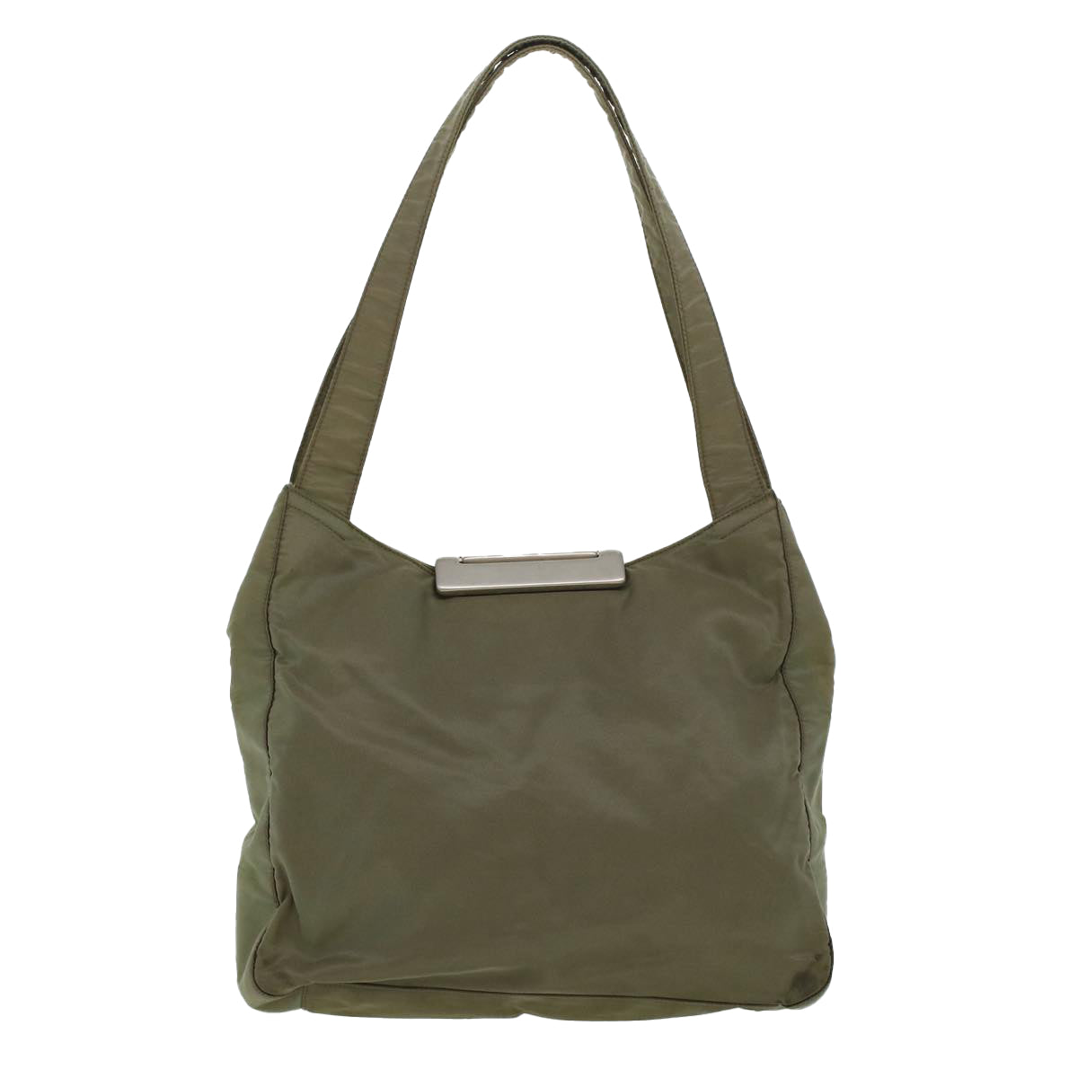 PRADA Shoulder Bag Nylon Khaki Auth cl580 - 0
