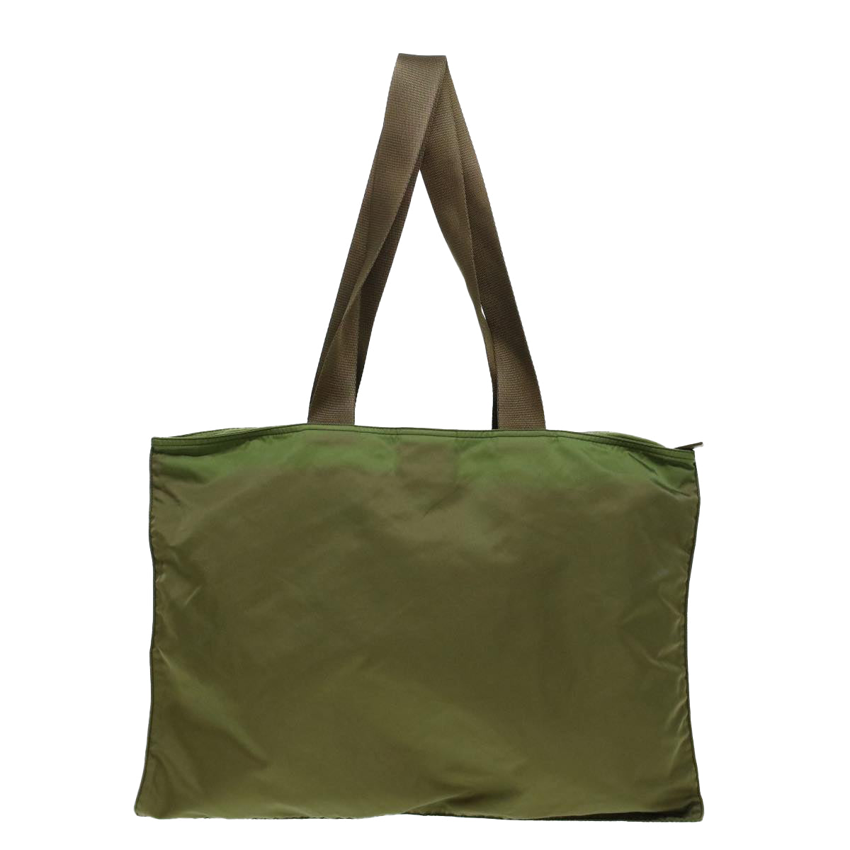 PRADA Shoulder Bag Nylon Khaki Auth cl582