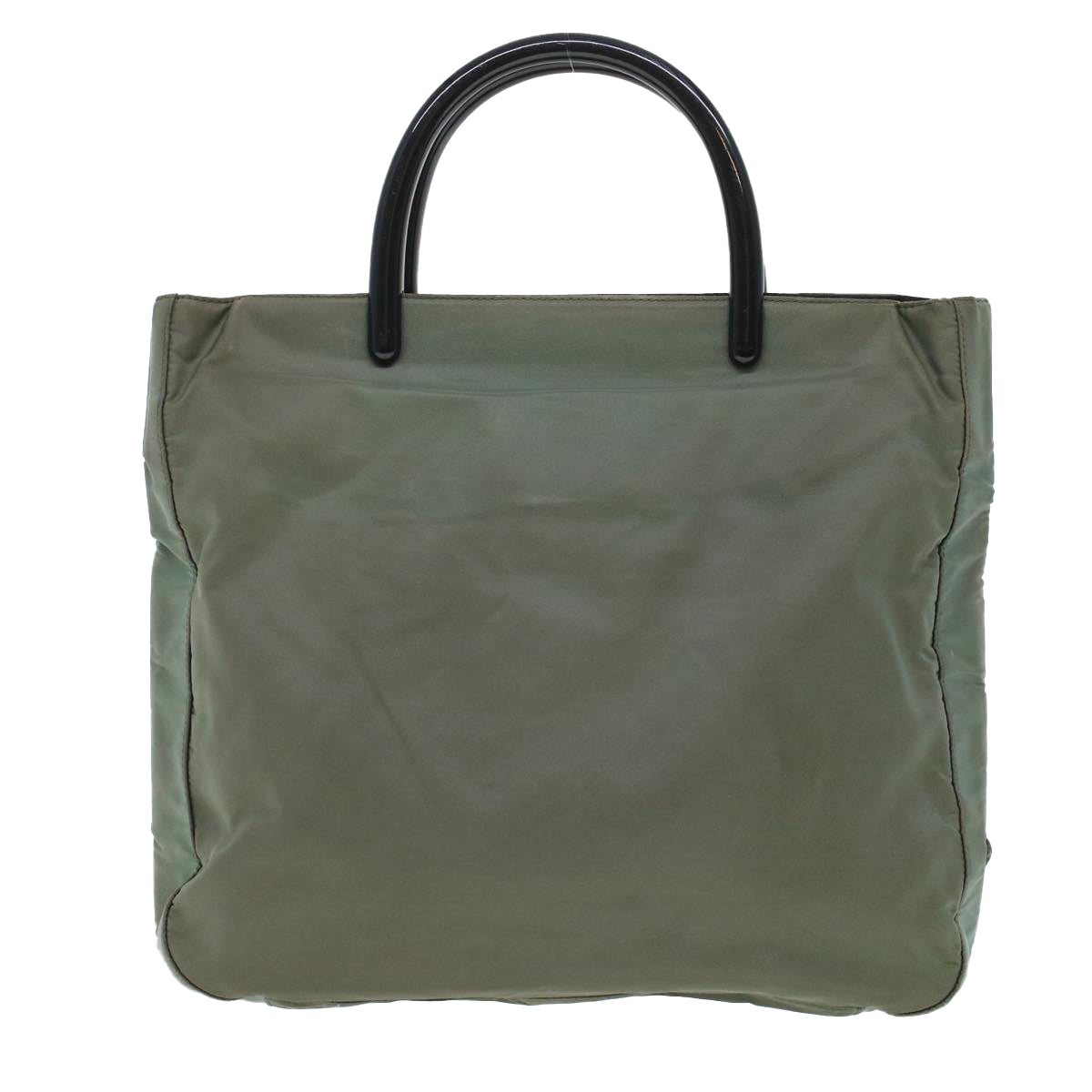 PRADA Hand Bag Nylon Gray Auth cl584 - 0
