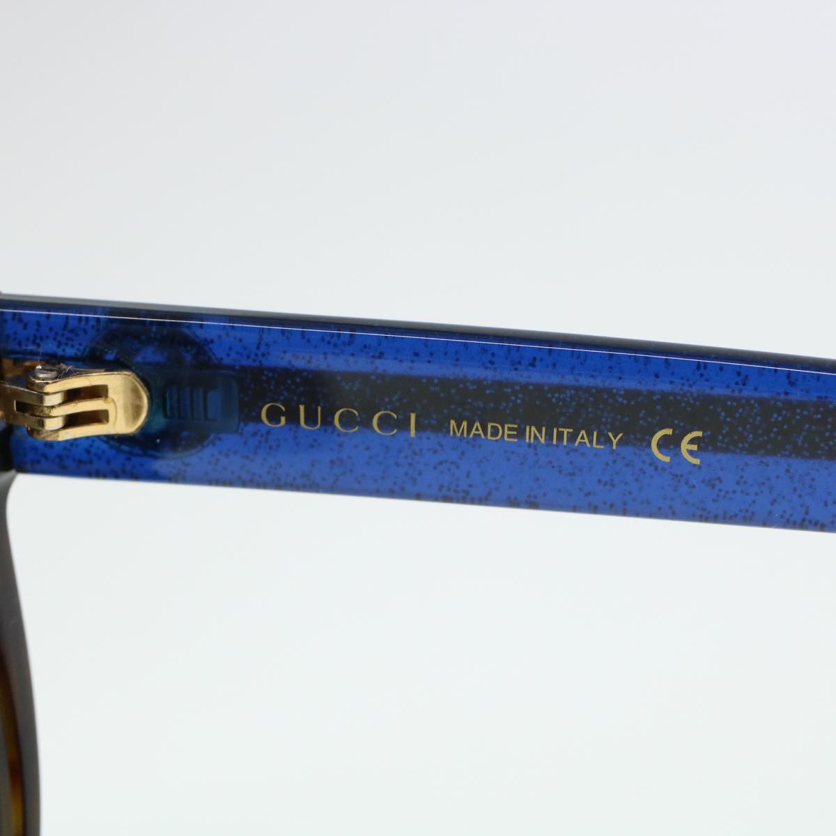 GUCCI Sherry Line Sunglasses Black Blue Red Auth cl605