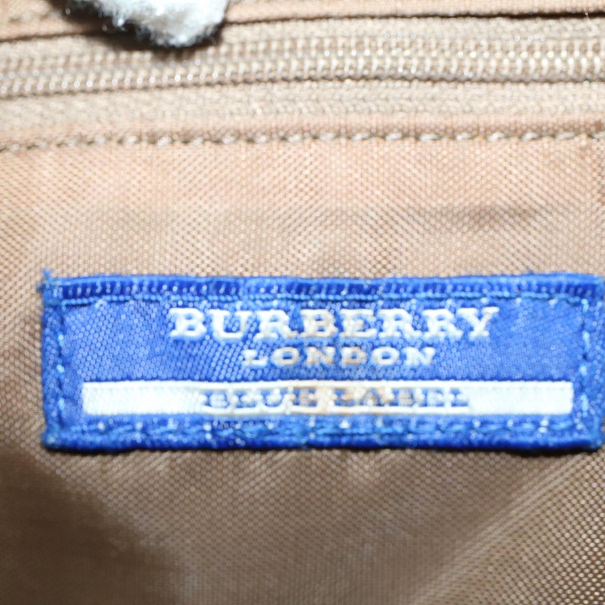 BURBERRY Blue Label Hand Bag Nylon Green Auth cl624