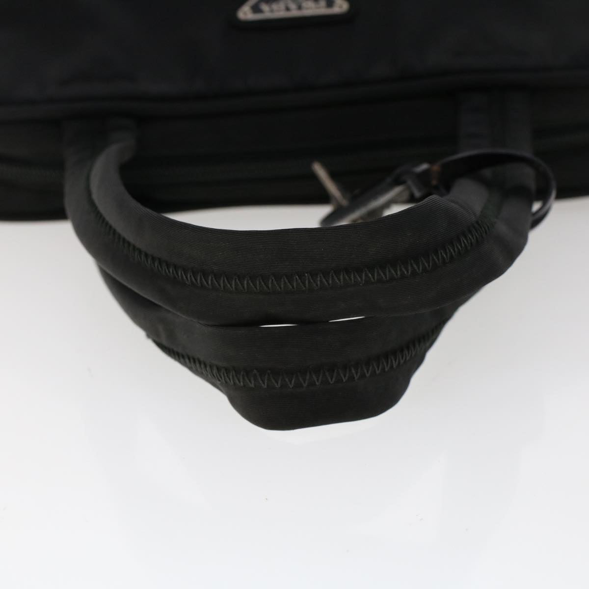 PRADA Hand Bag Nylon Black Auth cl627