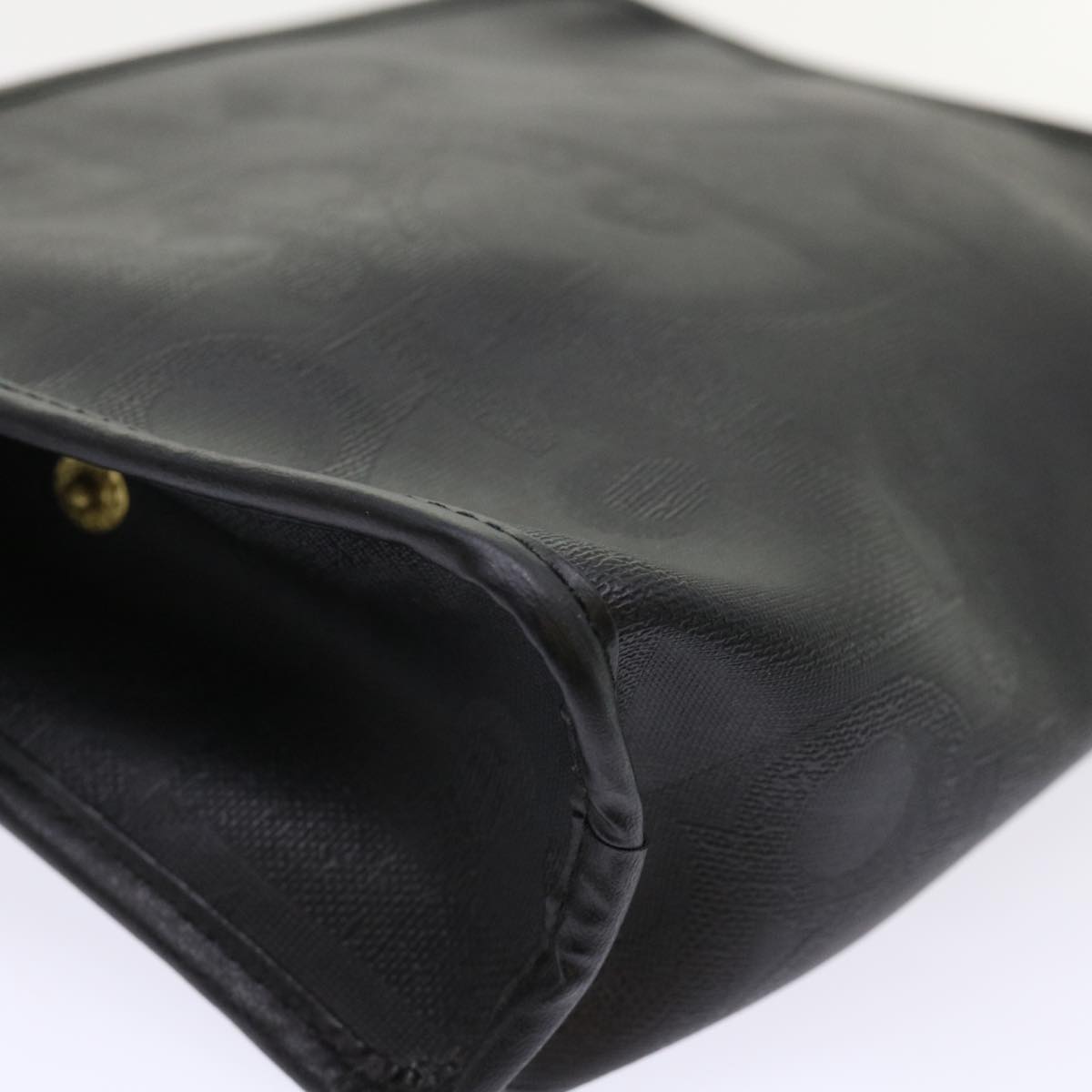 Christian Dior Trotter Canvas Clutch Bag Black Auth cl630