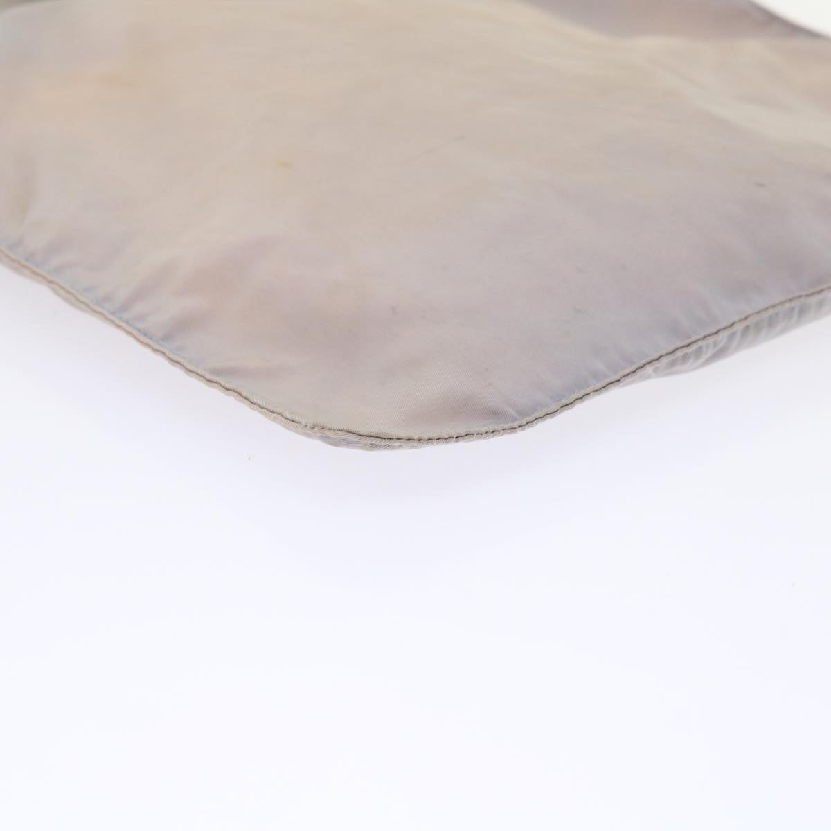 PRADA Shoulder Bag Nylon Gray Auth cl632