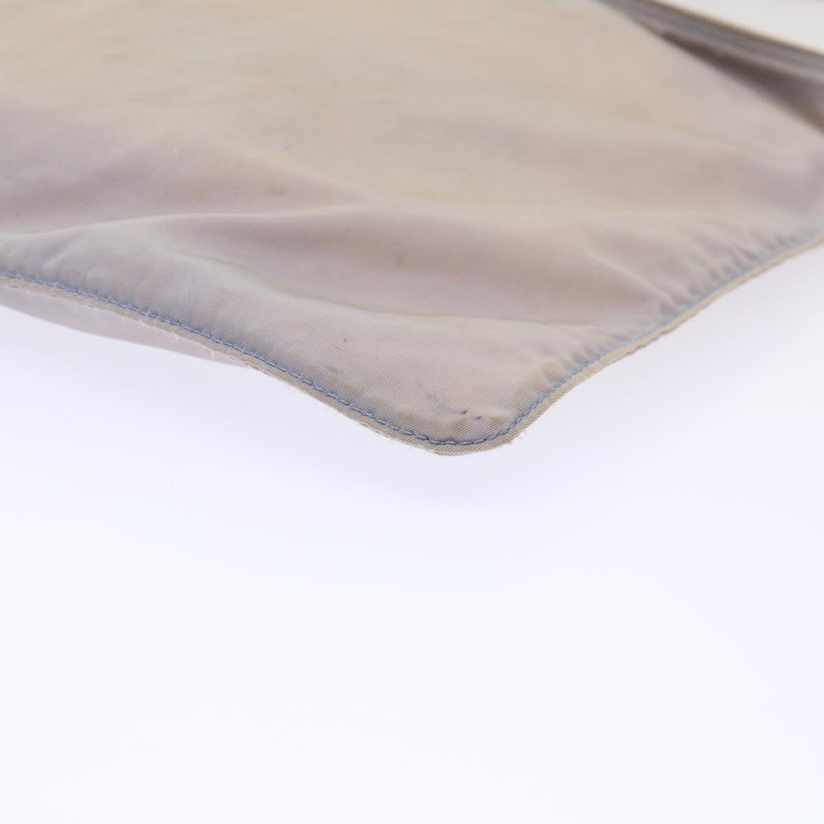 PRADA Shoulder Bag Nylon Gray Auth cl632