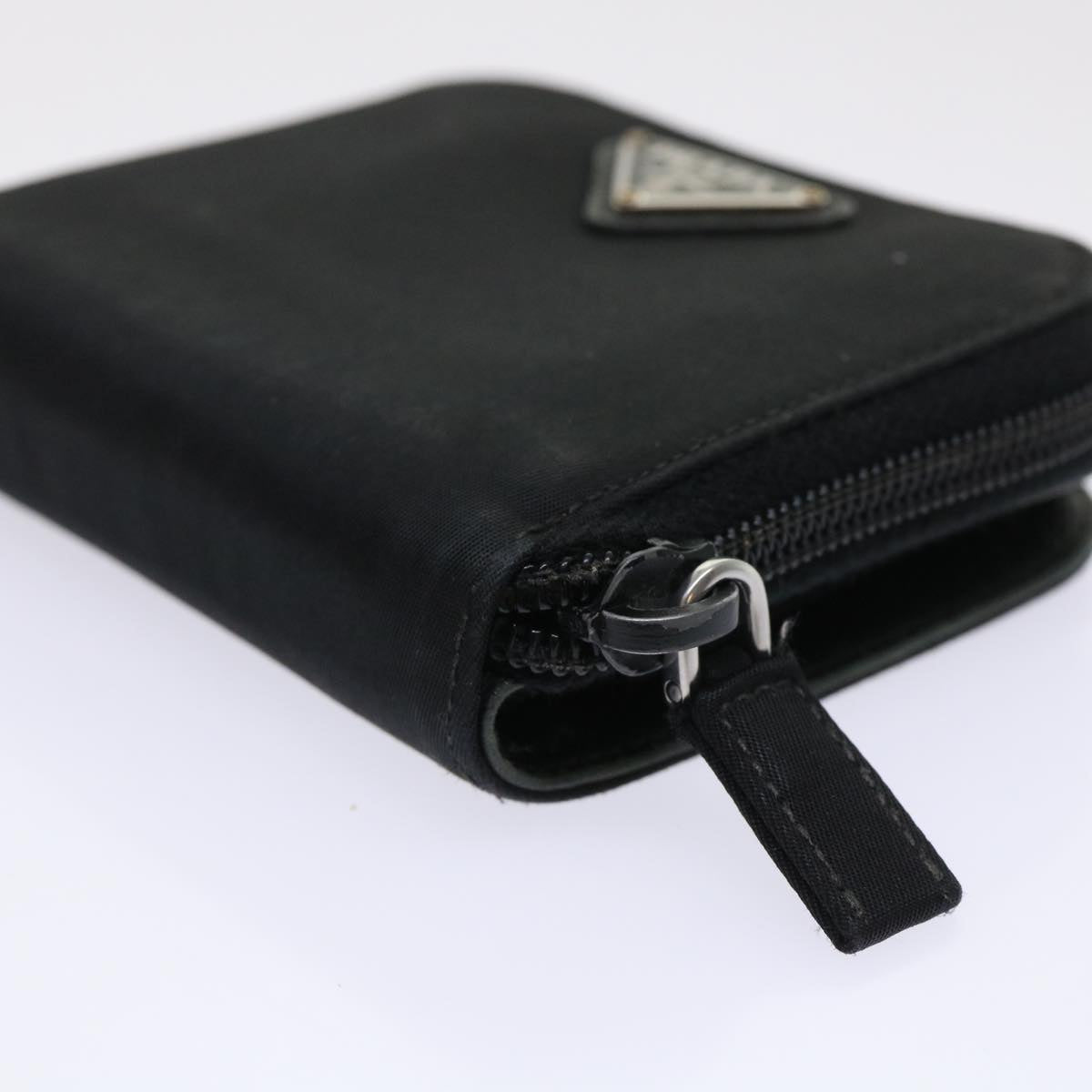 PRADA Wallet Nylon Black Auth cl646