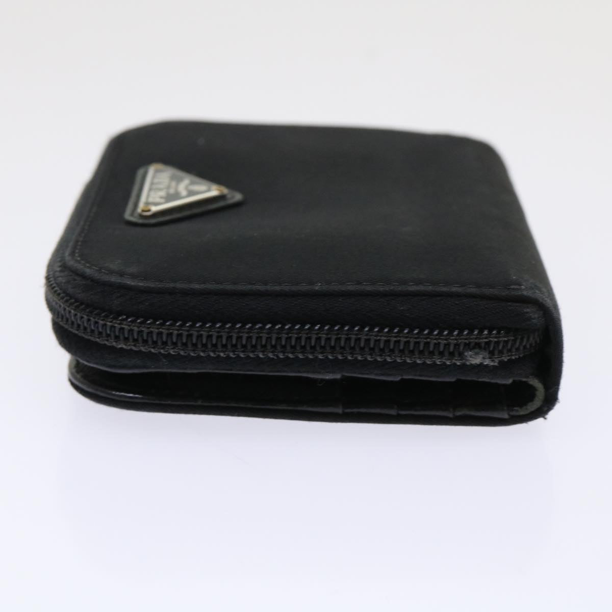 PRADA Wallet Nylon Black Auth cl646