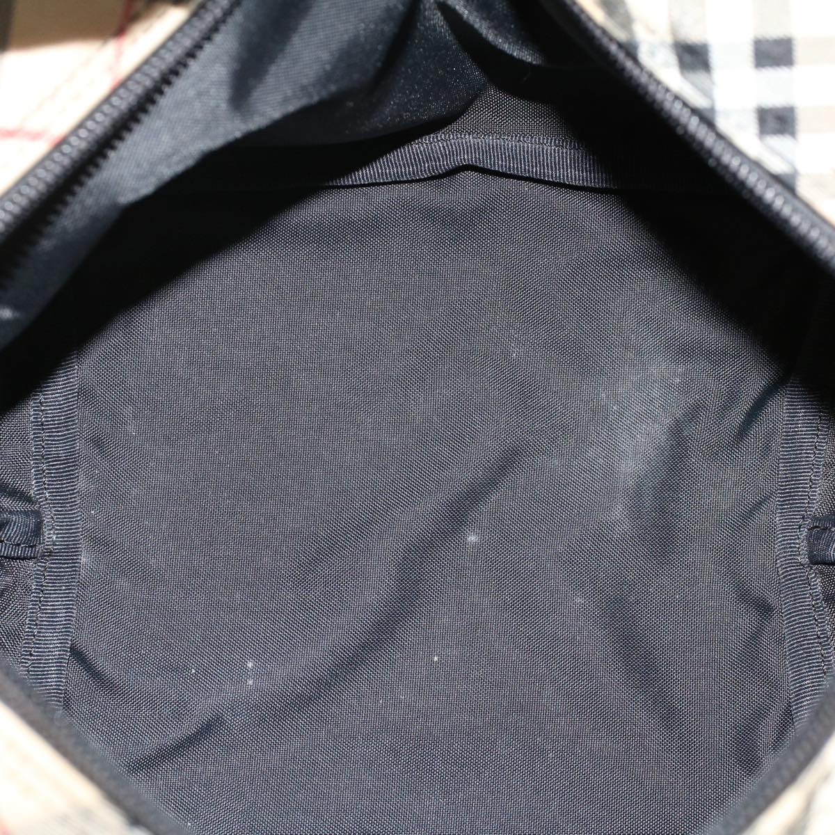 Burberrys Hand Bag Nylon Khaki Auth cl651