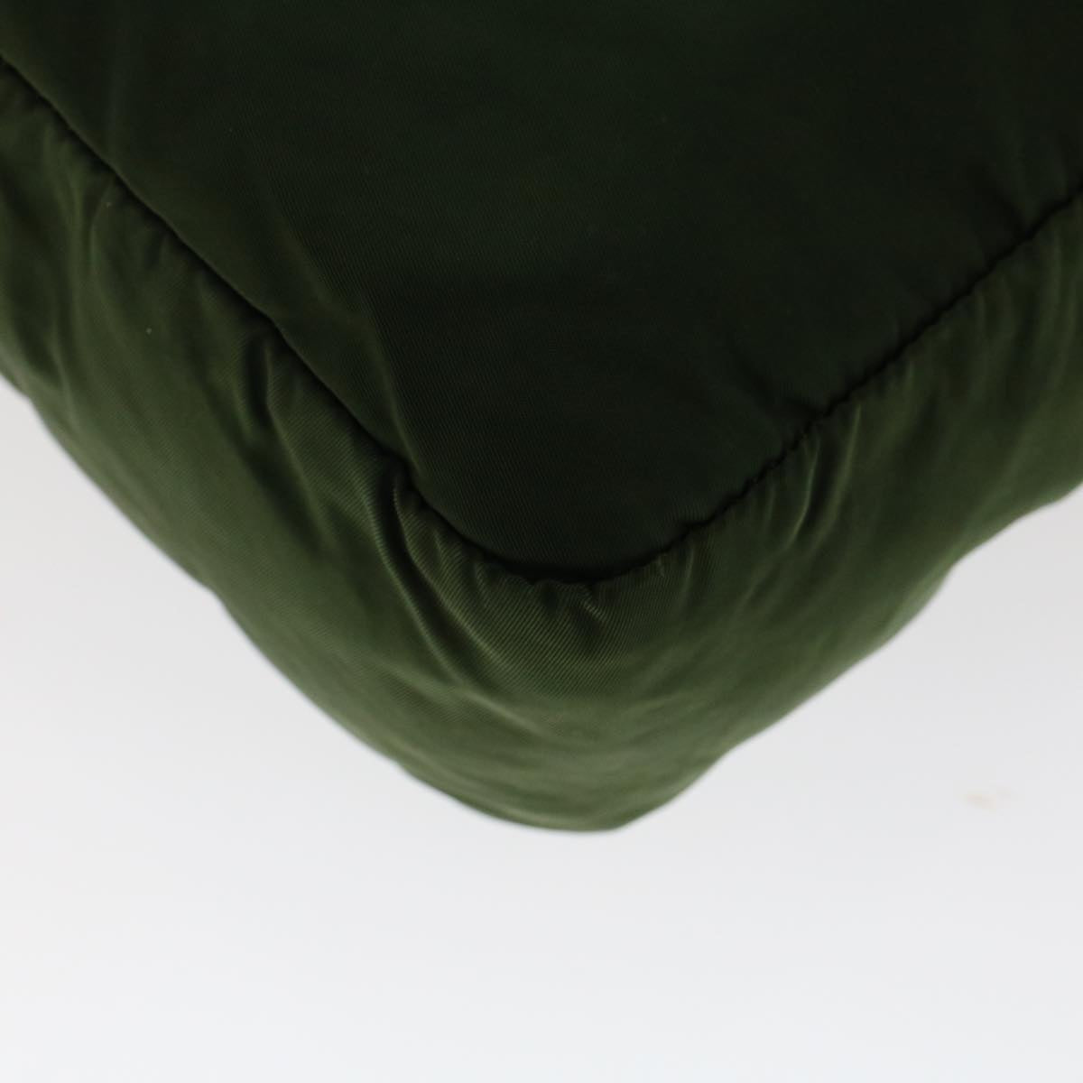 PRADA Shoulder Bag Nylon Green Auth cl666