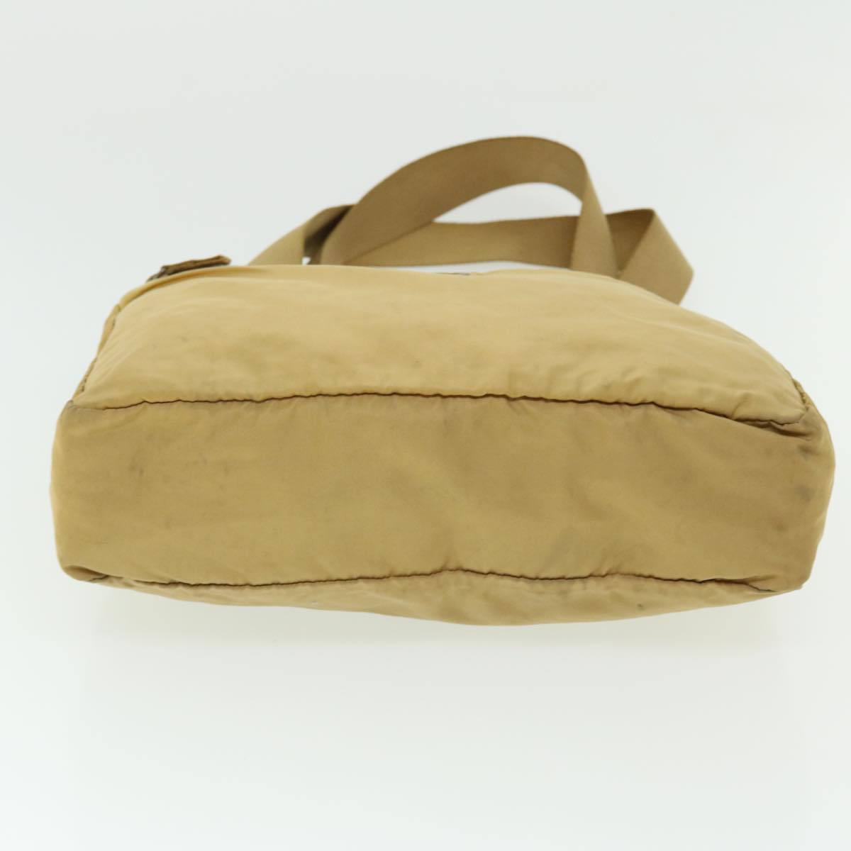 PRADA Shoulder Bag Nylon Bronze Auth cl677