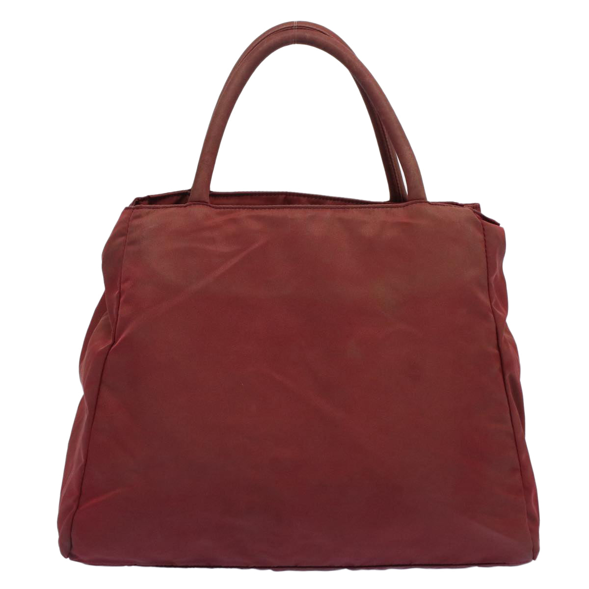 PRADA Hand Bag Nylon Red Auth cl678 - 0