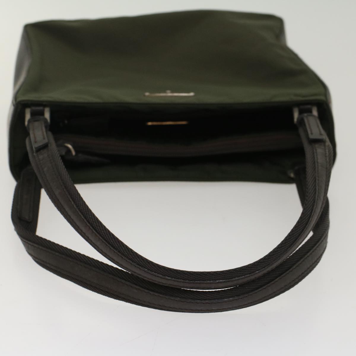 PRADA Shoulder Bag Nylon Green Auth cl681