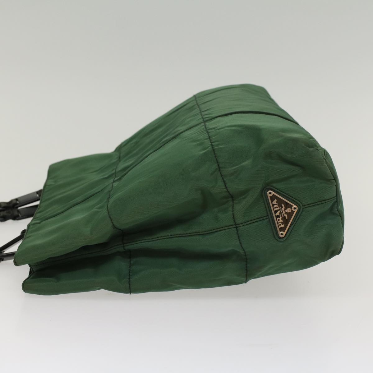 PRADA Shoulder Bag Nylon Green Auth cl684