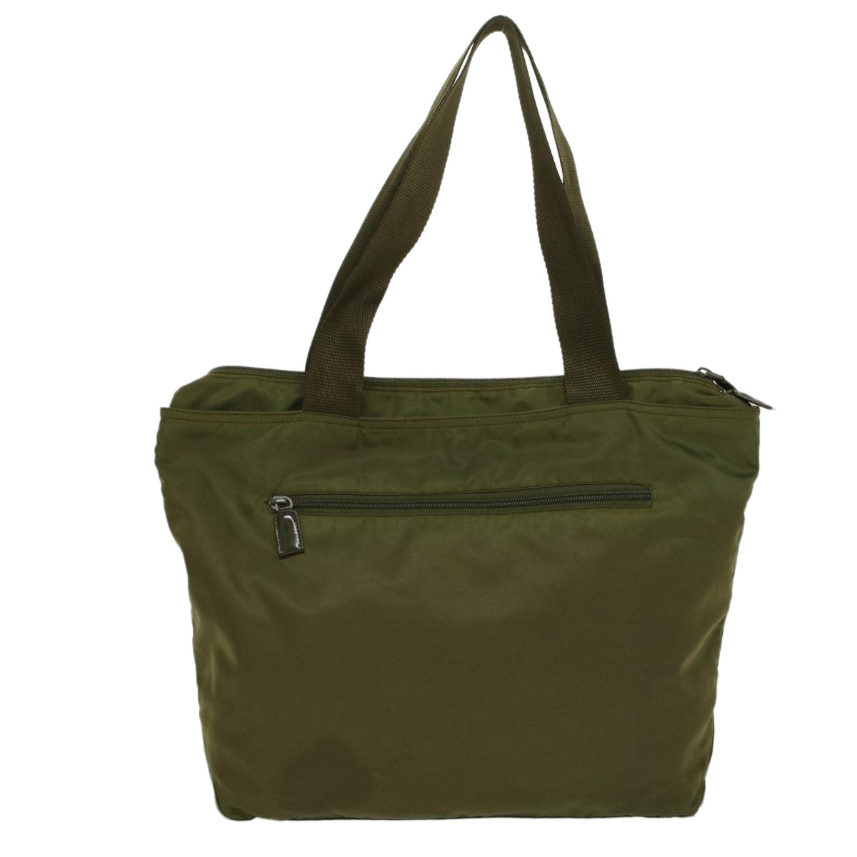PRADA Shoulder Bag Nylon Khaki Auth cl686 - 0
