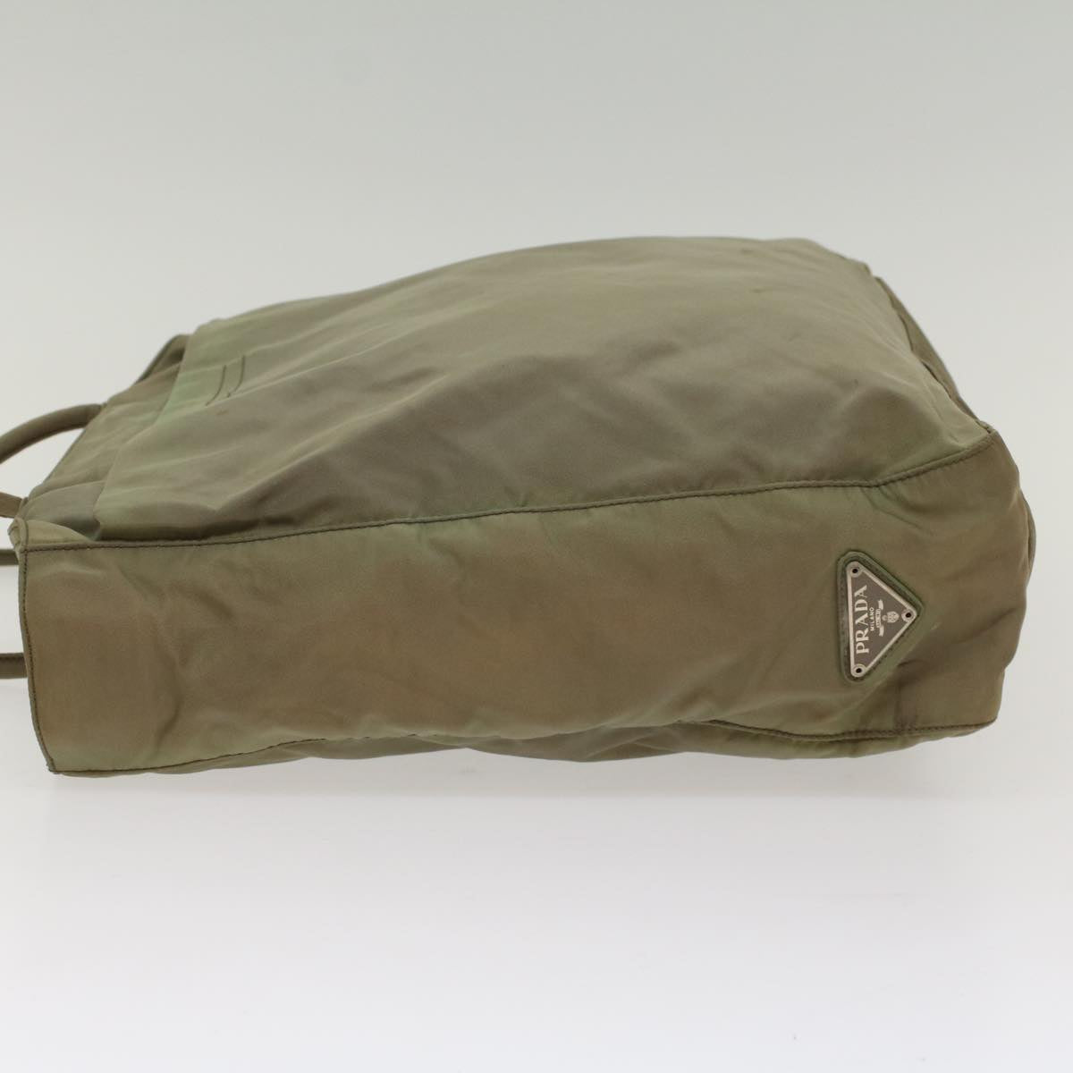 PRADA Shoulder Bag Nylon Khaki Auth cl690