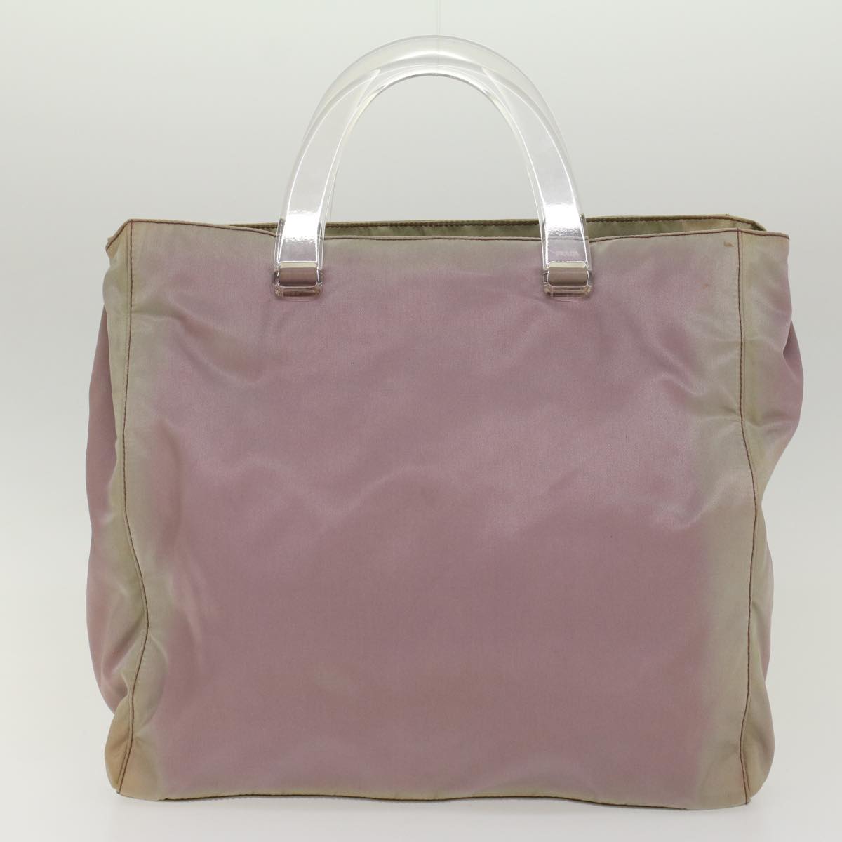PRADA Hand Bag Nylon Pink Auth cl691 - 0