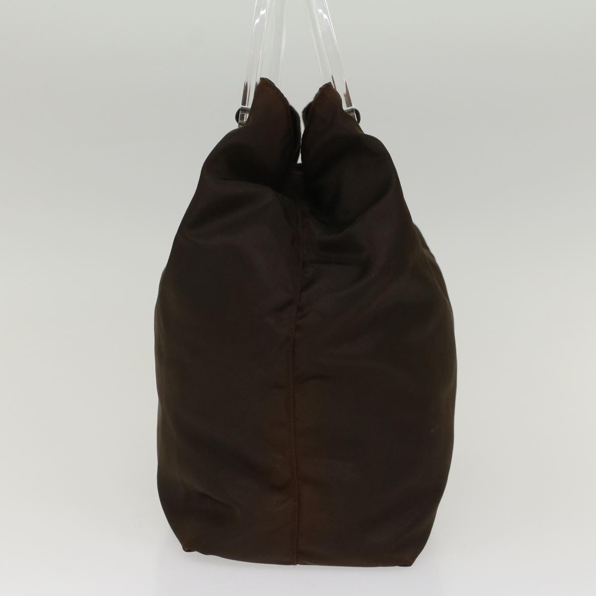 PRADA Hand Bag Nylon Brown Auth cl692