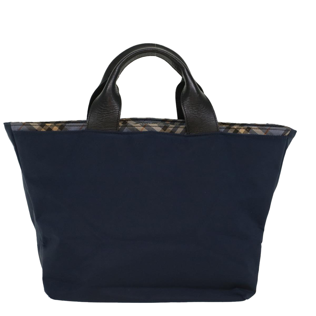 BURBERRY Blue Label Tote Bag Nylon Navy Auth cl703 - 0