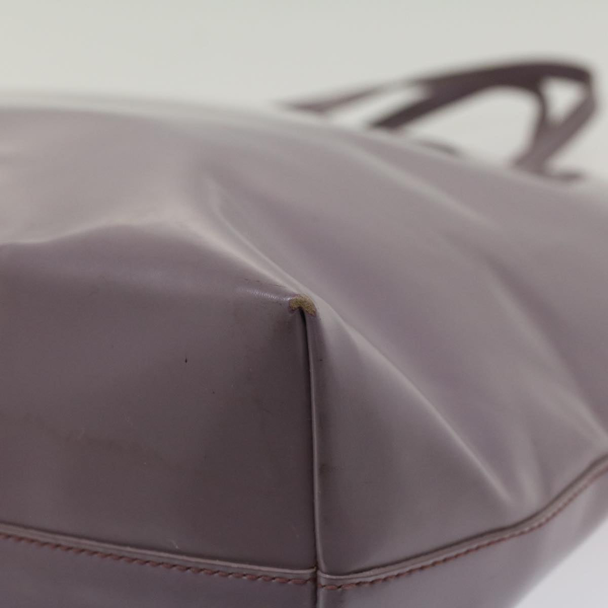 PRADA Tote Bag Patent leather Purple Auth cl704