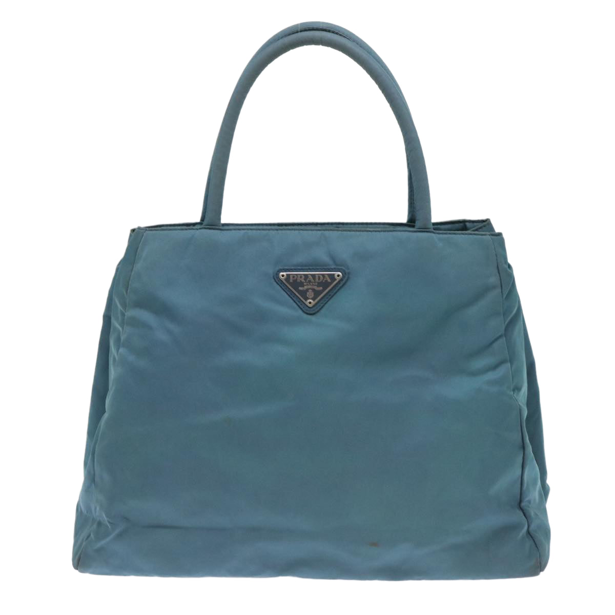 PRADA Hand Bag Nylon Blue Auth cl714 - 0