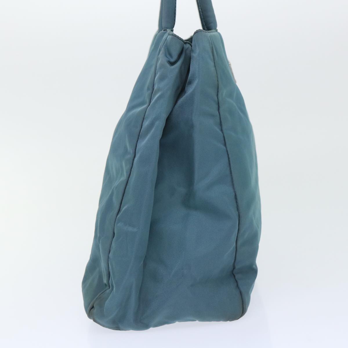 PRADA Hand Bag Nylon Blue Auth cl714