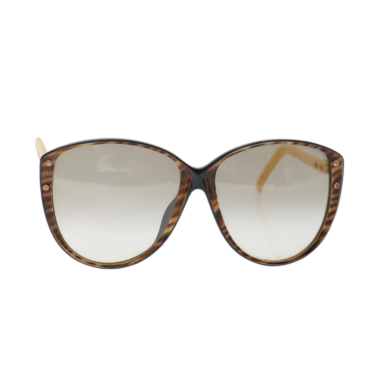 Christian Dior Sunglasses Plastic Brown Auth cl740
