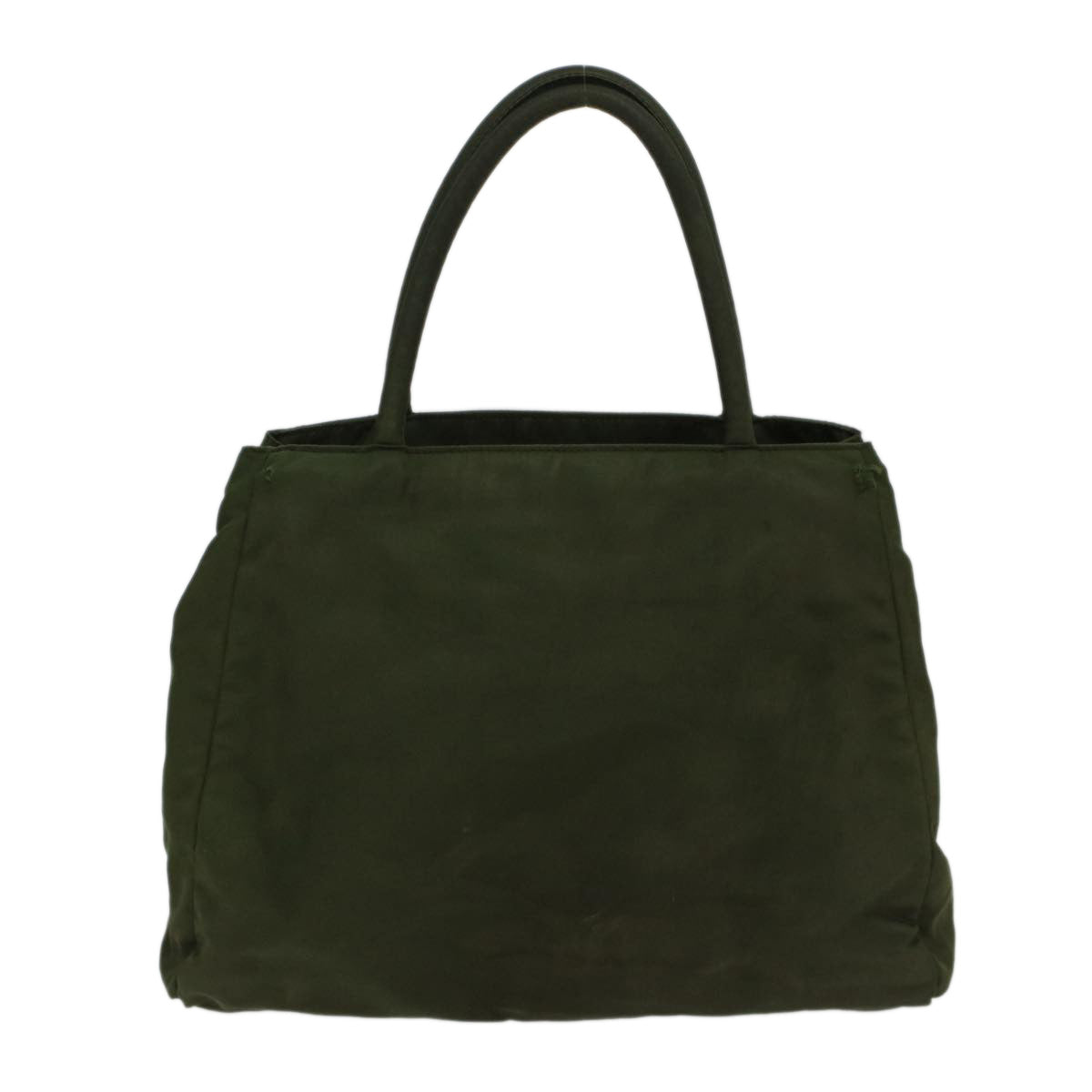 PRADA Hand Bag Nylon Green Auth cl760