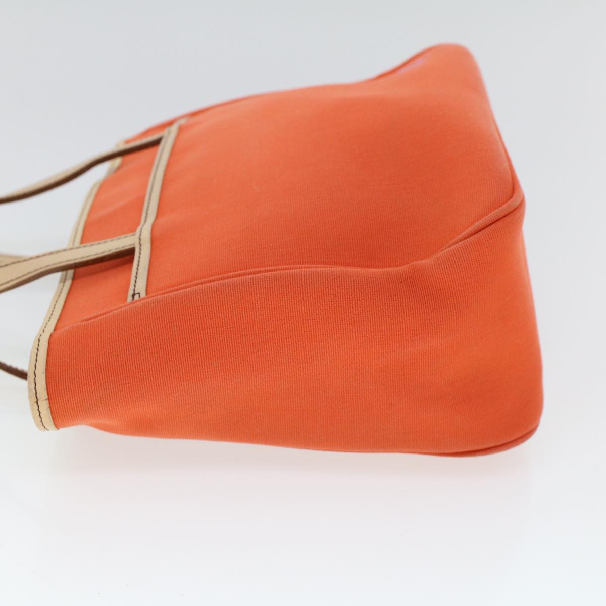 BURBERRY Hand Bag Canvas Orange Auth cl763