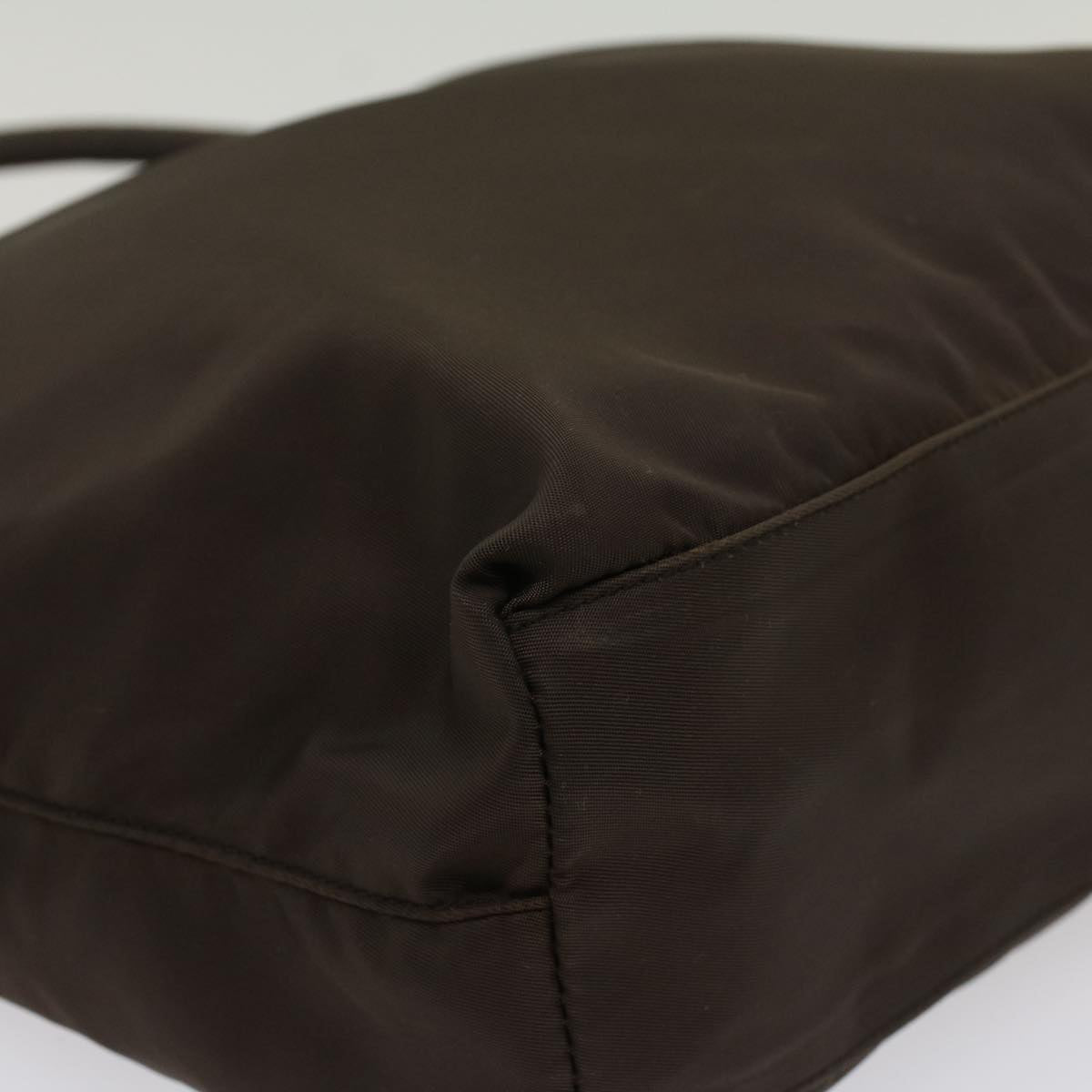 PRADA Hand Bag Nylon Brown Auth cl767
