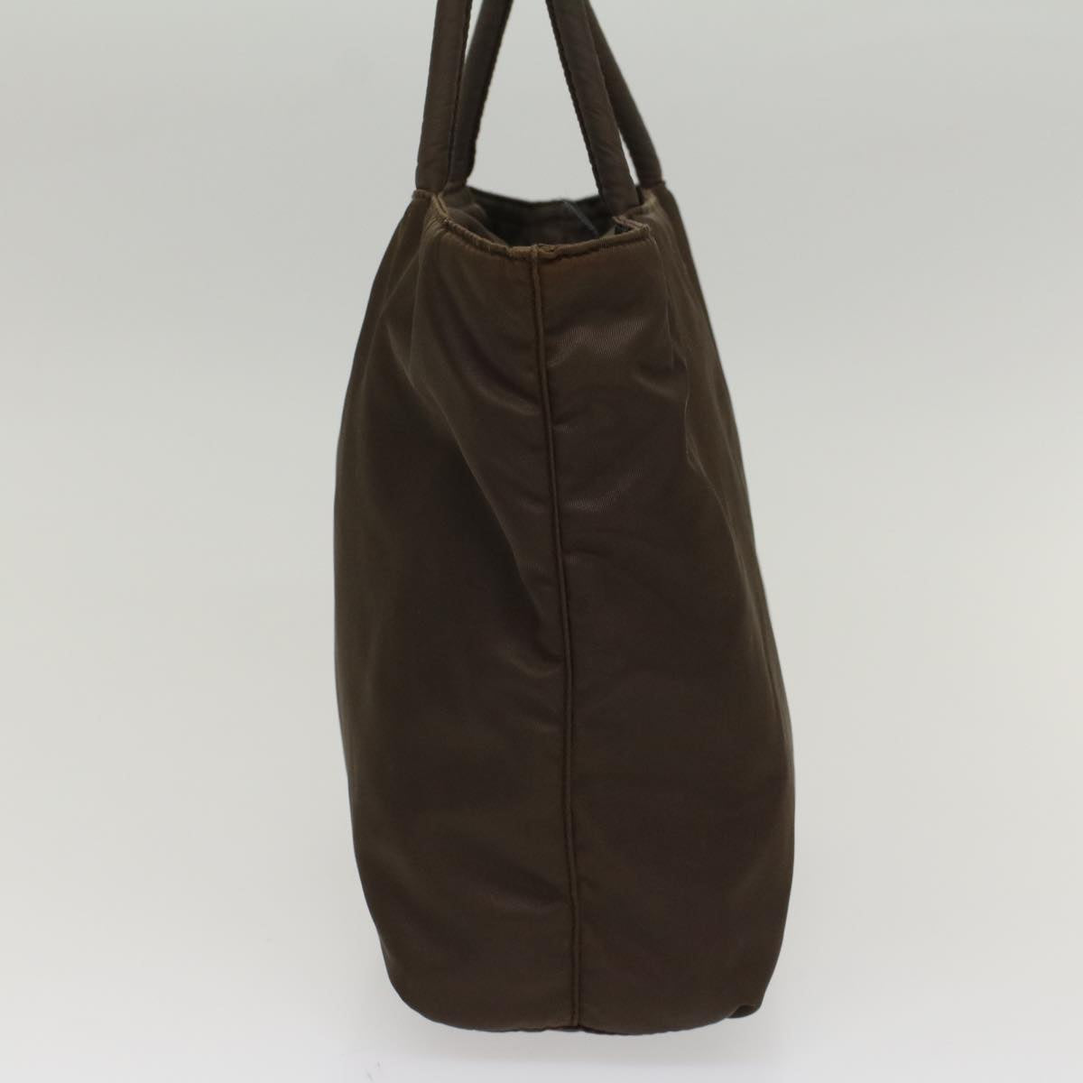 PRADA Hand Bag Nylon Brown Auth cl767