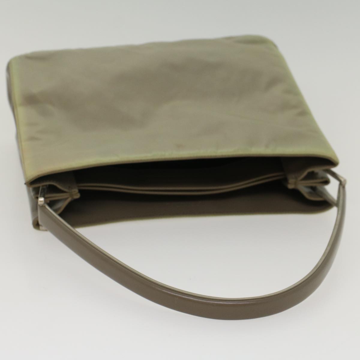 PRADA Shoulder Bag Nylon Khaki Auth cl771