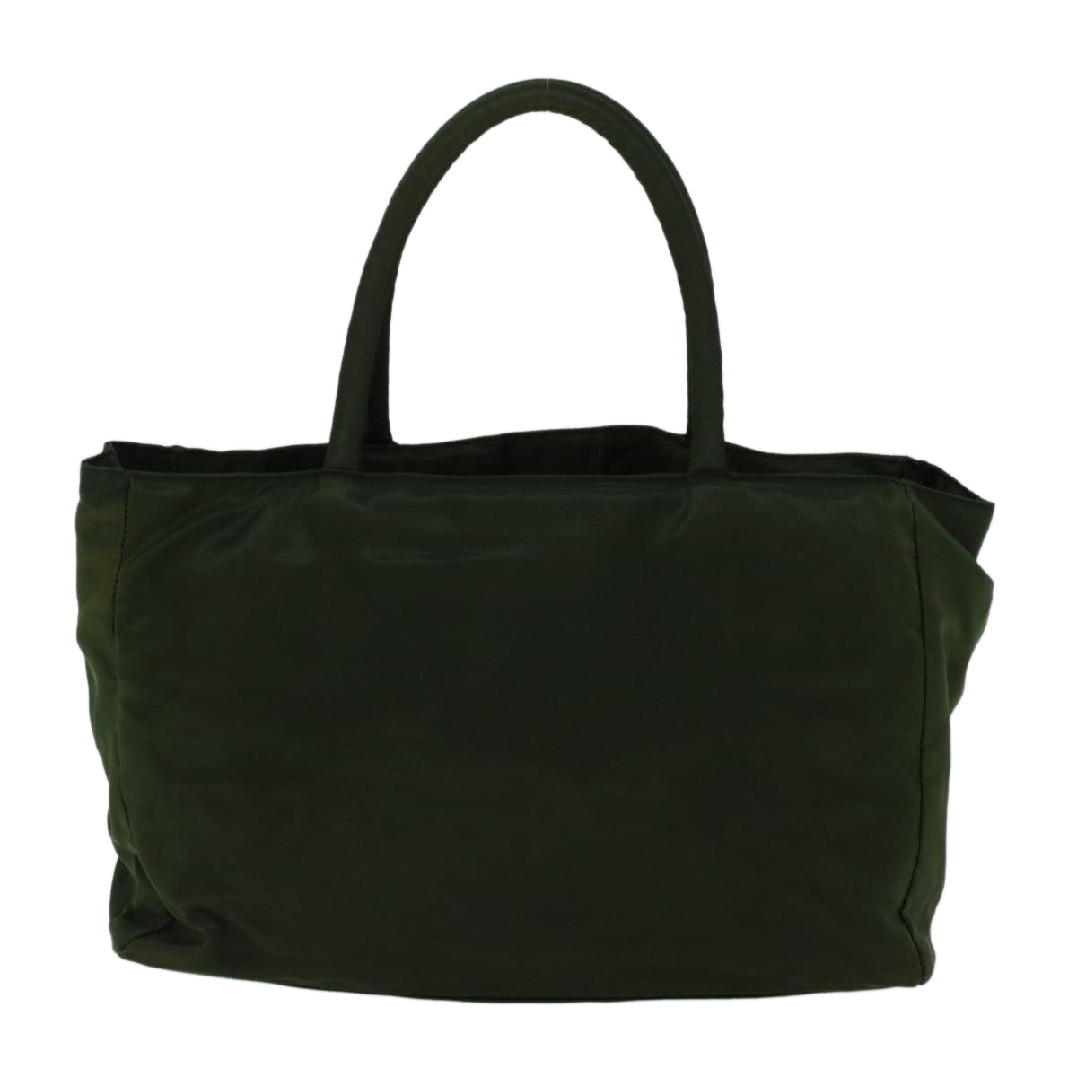 PRADA Hand Bag Nylon Green Auth cl802