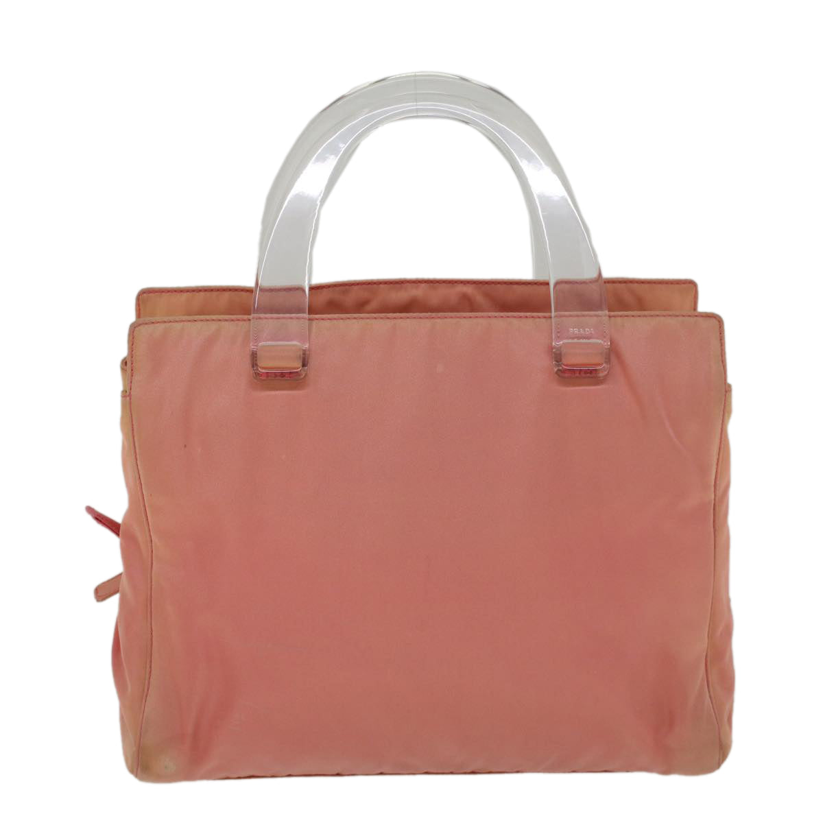 PRADA Hand Bag Nylon Pink Auth cl805