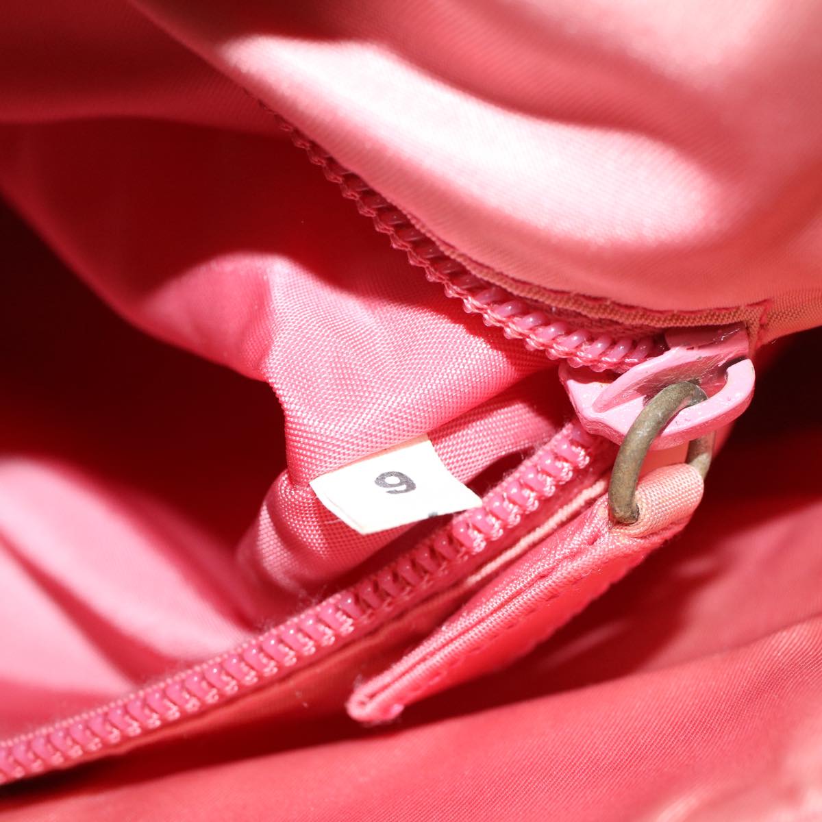 PRADA Hand Bag Nylon Pink Auth cl805