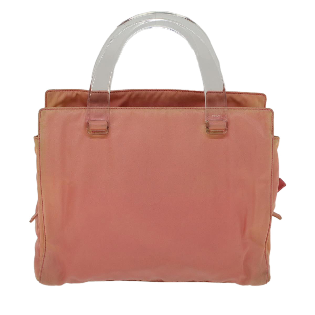 PRADA Hand Bag Nylon Pink Auth cl805 - 0
