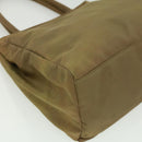 PRADA Hand Bag Nylon Khaki Auth cr603-15