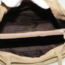PRADA Hand Bag Nylon Khaki Auth cr603-11