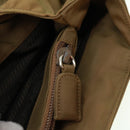 PRADA Hand Bag Nylon Khaki Auth cr603-21