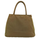PRADA Hand Bag Nylon Khaki Auth cr603-2