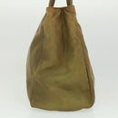 PRADA Hand Bag Nylon Khaki Auth cr603-3