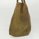 PRADA Hand Bag Nylon Khaki Auth cr603-4