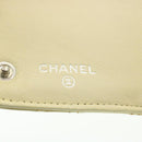CHANEL Matelasse Zippy Long Wallet Beige CC Auth cr619-9