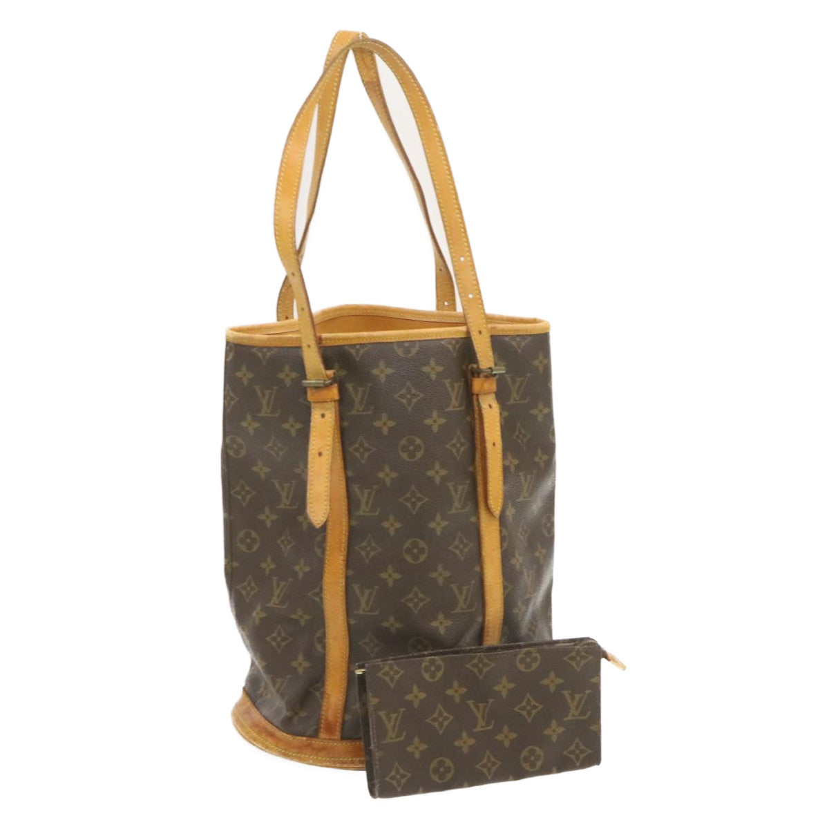 LOUIS VUITTON Monogram Bucket GM Shoulder Bag M42236 LV Auth cr654