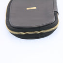 LOUIS VUITTON Supreme Slipper Cover Leather Black LV Auth ds070-7