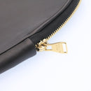 LOUIS VUITTON Supreme Slipper Cover Leather Black LV Auth ds070-8