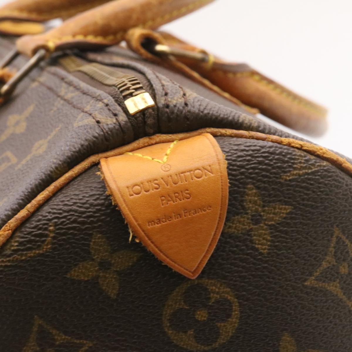 LOUIS VUITTON Monogram Speedy 35 Hand Bag M41524 LV Auth ds162