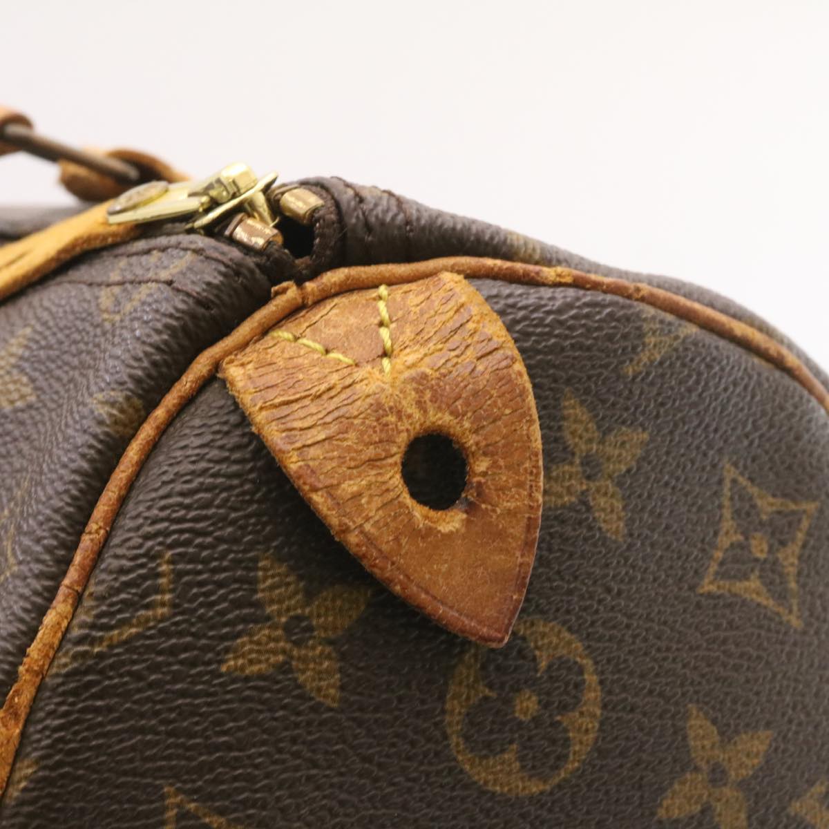 LOUIS VUITTON Monogram Speedy 35 Hand Bag M41524 LV Auth ds162